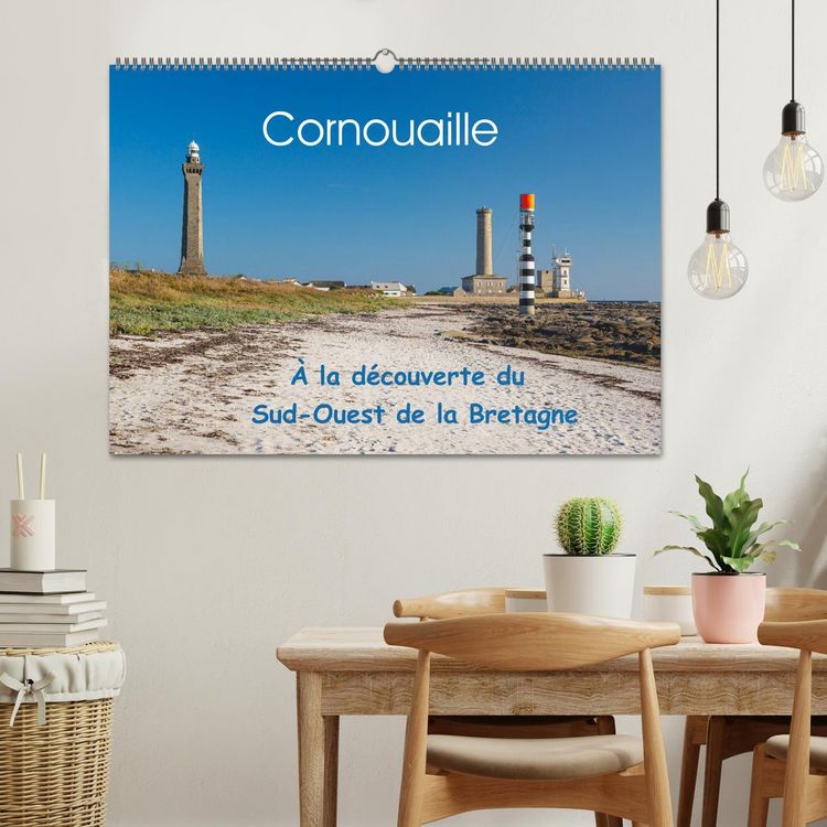 Produktbild: Cornouaille &Agrave; la d&eacute;couverte du Sud-Ouest de la Bretagne (Calendrier mural 2026 DIN A2 vertical), CALVENDO calendrier mensuel