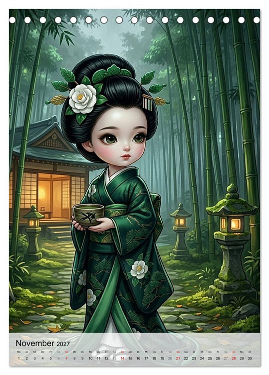 Produktbild: Fabulous Dolls &ndash; Perlen Asiens (Tischkalender 2027 DIN A5 hoch), CALVENDO Monatskalender