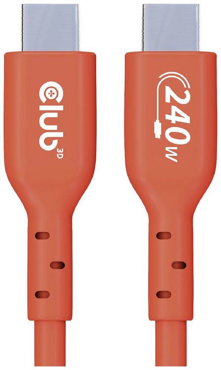 Produktbild: Club3D USB-C&reg; Kabel USB 2.0 USB-C&reg; Stecker 4.00m Orange CAC-1515