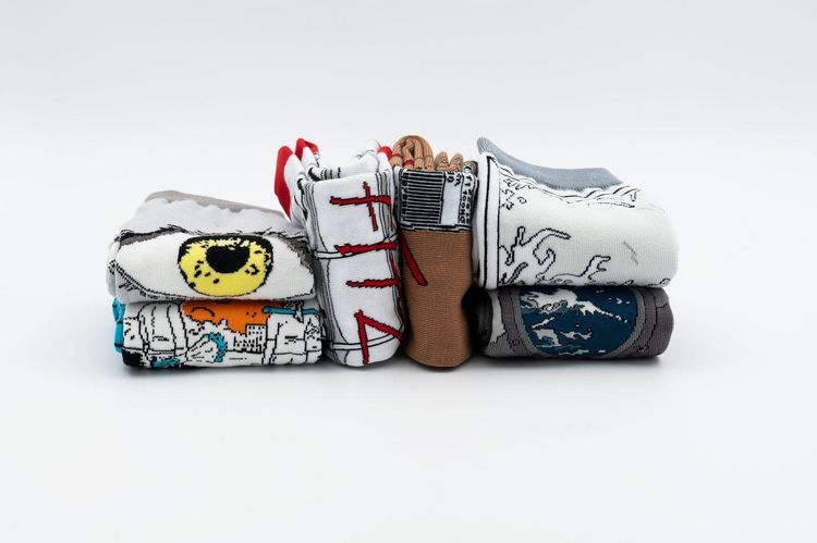 Produktbild: Sebastian Fitzek-Socken "Passagier 23" Gr&ouml;&szlig;e 36 - 41