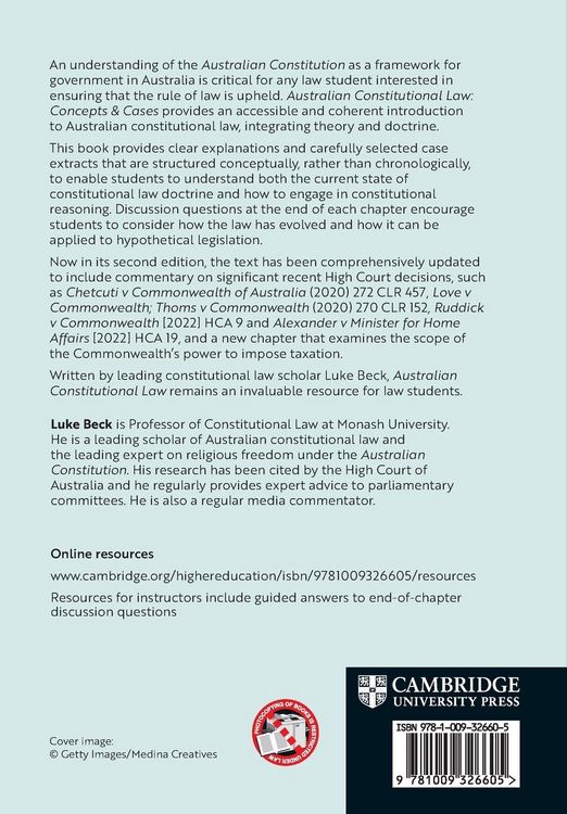 Produktbild: Australian Constitutional Law