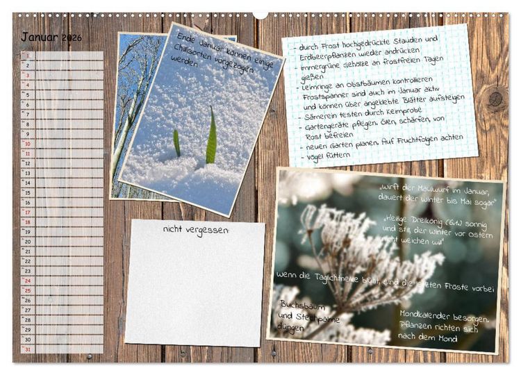 Produktbild: Was ist noch im Garten zu tun? (Wandkalender 2026 DIN A2 quer), CALVENDO Monatskalender