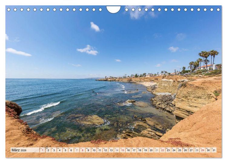 Produktbild: SAN DIEGO Idylle und urbane Impressionen (Wandkalender 2026 DIN A4 quer), CALVENDO Monatskalender