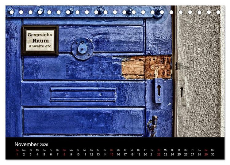 Produktbild: Hinter Gittern (Tischkalender 2026 DIN A5 quer), CALVENDO Monatskalender