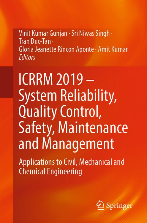 Produktbild: ICRRM 2019 &ndash; System Reliability, Quality Control, Safety, Maintenance and Management