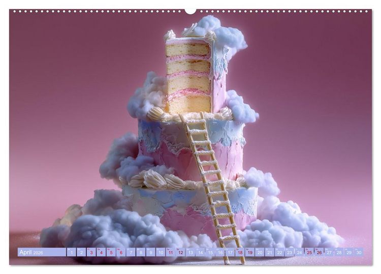 Produktbild: Sweet Wonders. Fantastische Tortenkreationen (hochwertiger Premium Wandkalender 2026 DIN A2 quer), Kunstdruck in Hochglanz