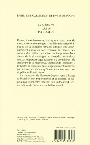 Produktbild: La marmite. Suivi de Pseudolus