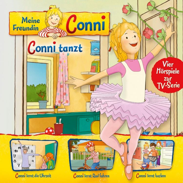 Produktbild: 03: Conni tanzt / Conni lernt die Uhrzeit / Conni lernt Rad fahren / Conni lernt backen (Vier Hörspiele zur TV-Serie)