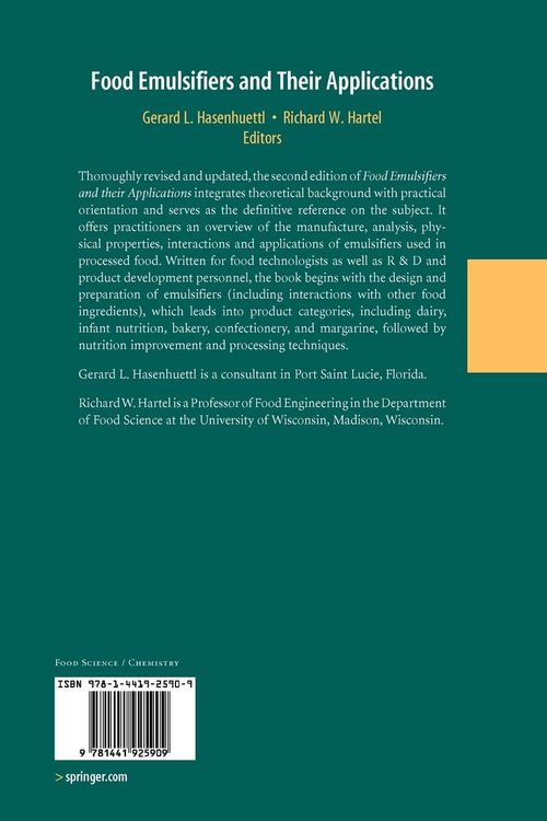 Produktbild: Food Emulsifiers and Their Applications