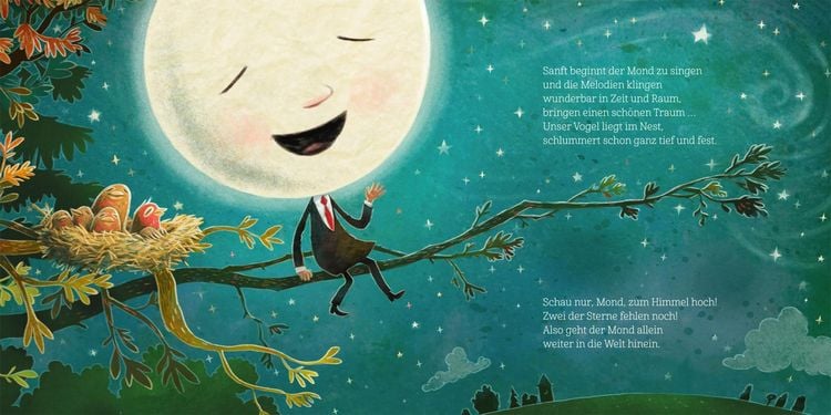 Produktbild: Wenn der Mond in der Nacht &uuml;ber alle Tiere wacht ... gibt er auch auf dich gut acht