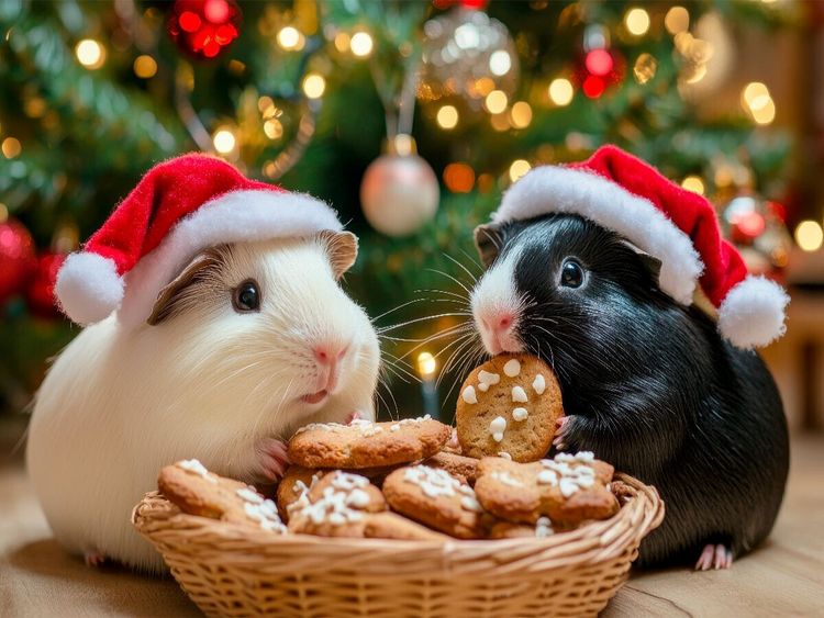 Produktbild: CALVENDO Puzzle Knusper, knusper Nagerlein, flauschige Weihnachten | 1000 Teile Lege-Gr&ouml;&szlig;e 64x48cm Foto-Puzzle f&uuml;r gl&uuml;ckliche Stunden