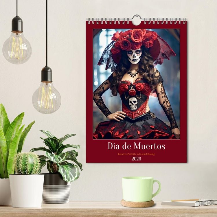 Produktbild: Dia de Muertos Kreative Portr&auml;ts in Festanlehnung (Wandkalender 2026 DIN A4 hoch), CALVENDO Monatskalender