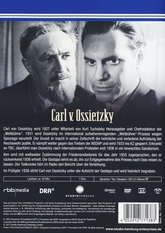 Produktbild: Carl v. Ossietzky - DDR TV-Archiv