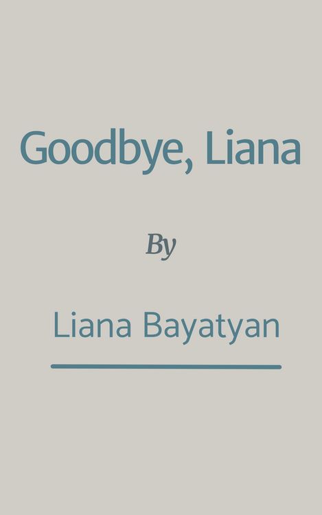 Produktbild: Goodbye, Liana