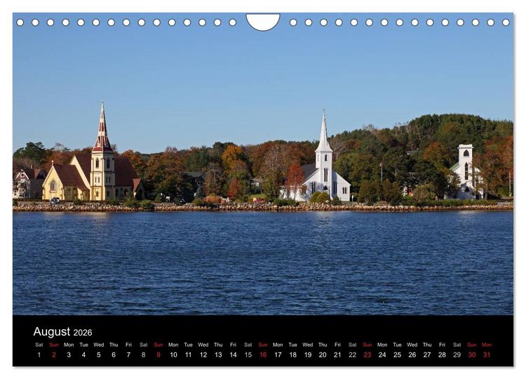 Produktbild: Canada's East Coast / UK-Version (Wall Calendar 2026 DIN A4 landscape), CALVENDO 12 Month Wall Calendar