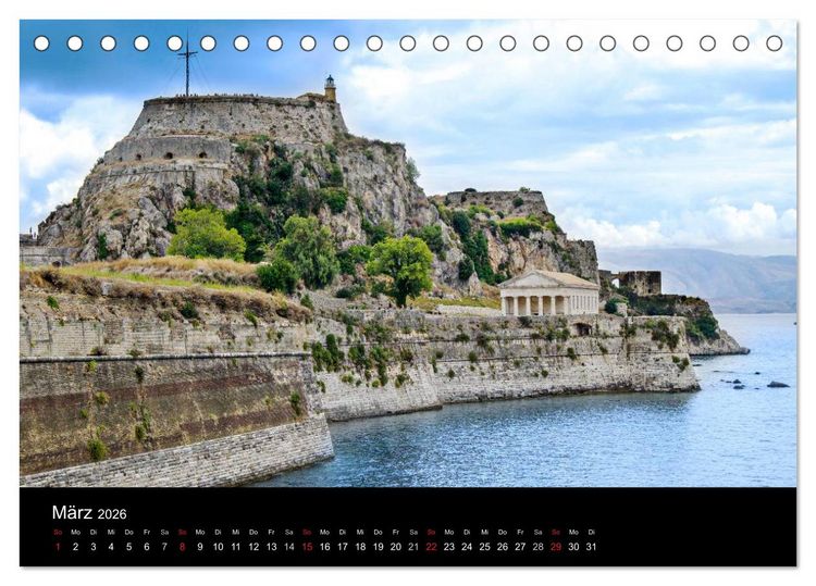 Produktbild: Von Korfu bis Antipaxos (Tischkalender 2026 DIN A5 quer), CALVENDO Monatskalender