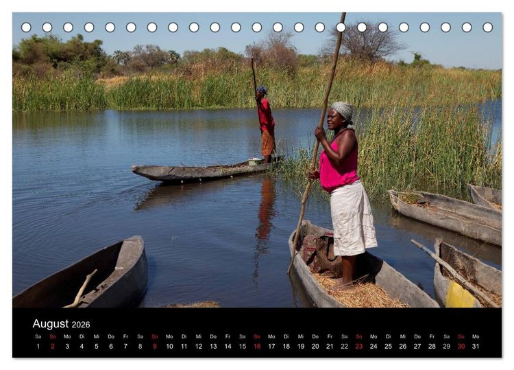 Produktbild: Naturerlebnis Botswana (Tischkalender 2026 DIN A5 quer), CALVENDO Monatskalender
