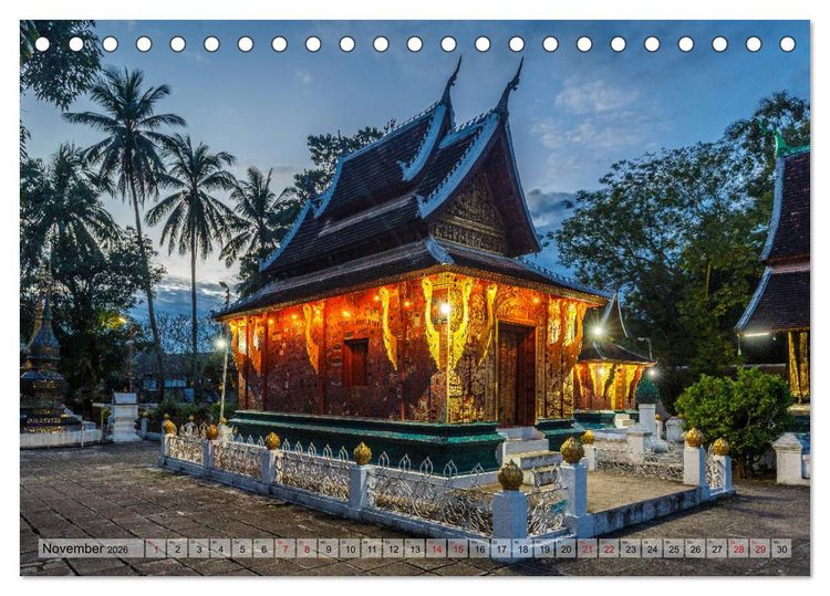 Produktbild: Laos - An den Ufern des Mekong (Tischkalender 2026 DIN A5 quer), CALVENDO Monatskalender