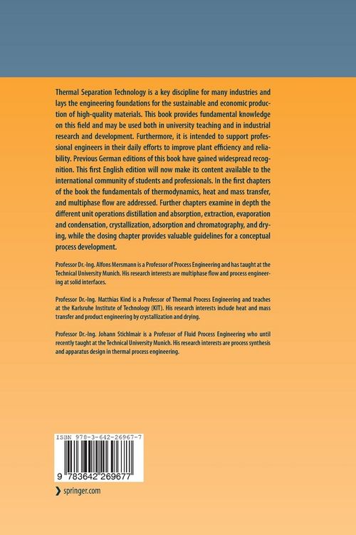 Produktbild: Thermal Separation Technology