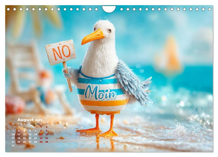 Produktbild: M&ouml;wen on Tour (Wandkalender 2026 DIN A4 quer), CALVENDO Monatskalender