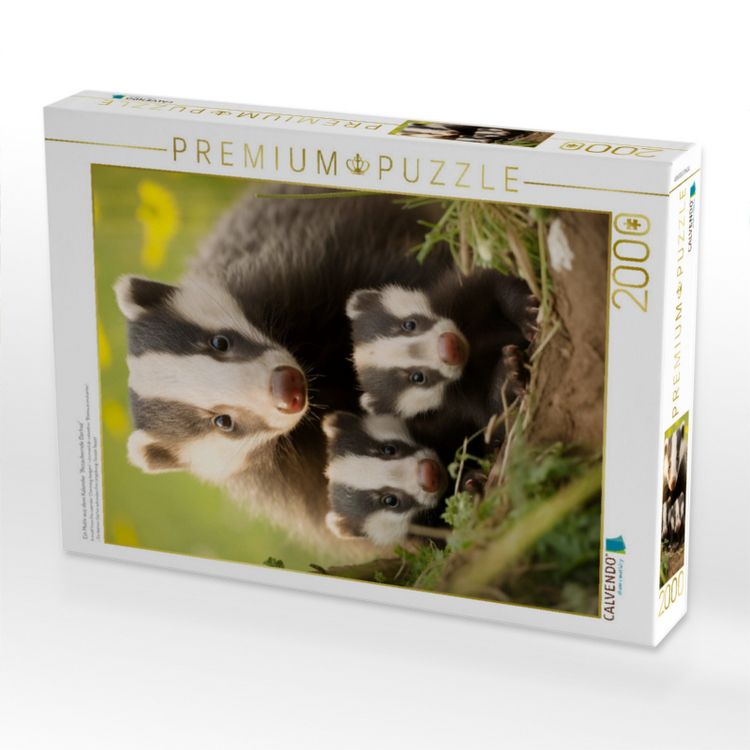 Produktbild: CALVENDO Puzzle Ein Motiv aus dem Kalender "Bezaubernde Dachse" | 2000 Teile Lege-Gr&ouml;&szlig;e 90x67cm Foto-Puzzle f&uuml;r gl&uuml;ckliche Stunden