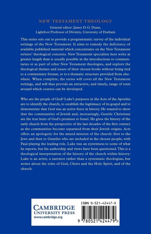 Produktbild: The Theology of the Acts of the Apostles