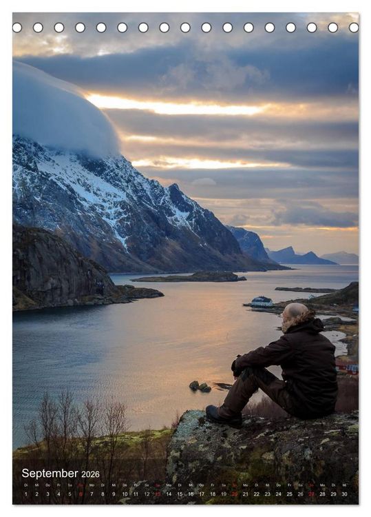 Produktbild: Mystische Lofoten (Tischkalender 2026 DIN A5 hoch), CALVENDO Monatskalender