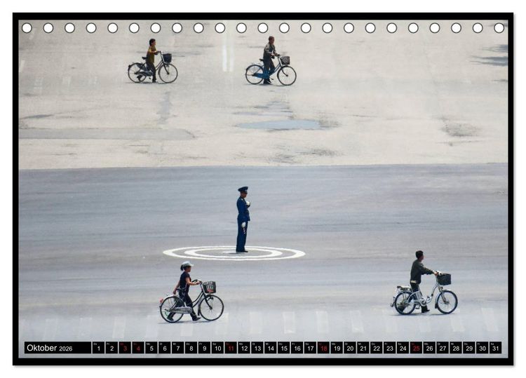 Produktbild: Nordkorea - Die gro&szlig;e Leere (Tischkalender 2026 DIN A5 quer), CALVENDO Monatskalender