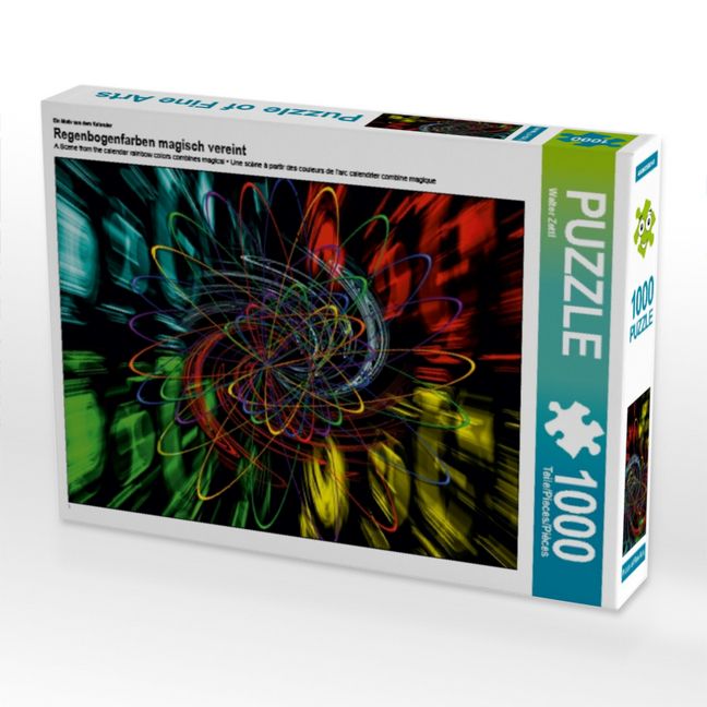 Produktbild: CALVENDO Puzzle Ein Motiv aus dem Kalender Regenbogenfarben magisch vereint | 1000 Teile Lege-Gr&ouml;&szlig;e 64x48cm Foto-Puzzle f&uuml;r gl&uuml;ckliche Stunden