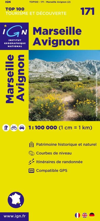 Produktbild: IGN 1 : 100 000 Marseille Avignon