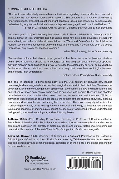 Produktbild: Biosocial Criminology