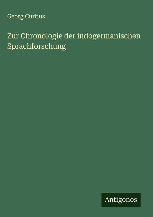 Produktbild: Zur Chronologie der indogermanischen Sprachforschung