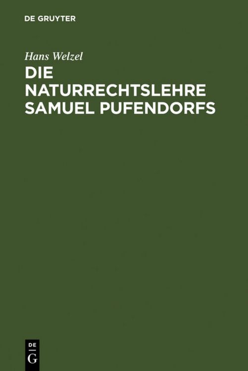 Produktbild: Die Naturrechtslehre Samuel Pufendorfs