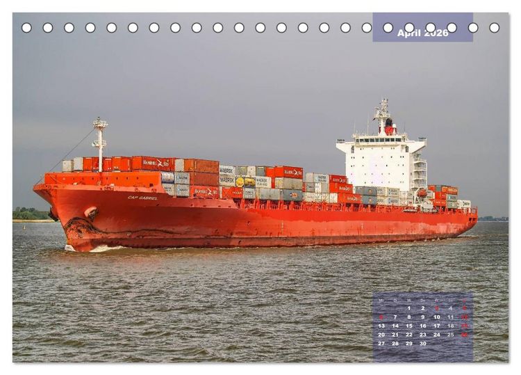 Produktbild: Faszination Seefahrt (Tischkalender 2026 DIN A5 quer), CALVENDO Monatskalender