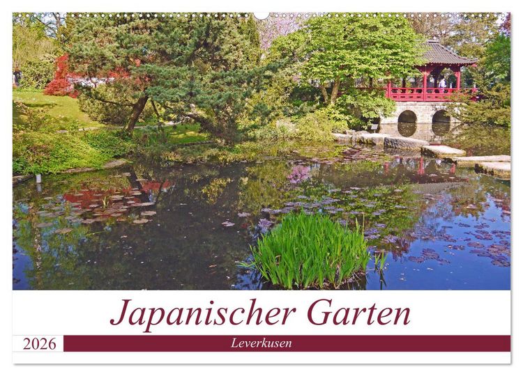 Produktbild: Japanischer Garten Leverkusen (Wandkalender 2026 DIN A2 quer), CALVENDO Monatskalender