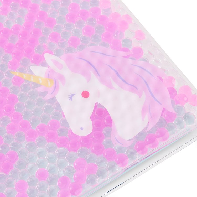 Produktbild: Buch mit Wasserperlen Einhorn
