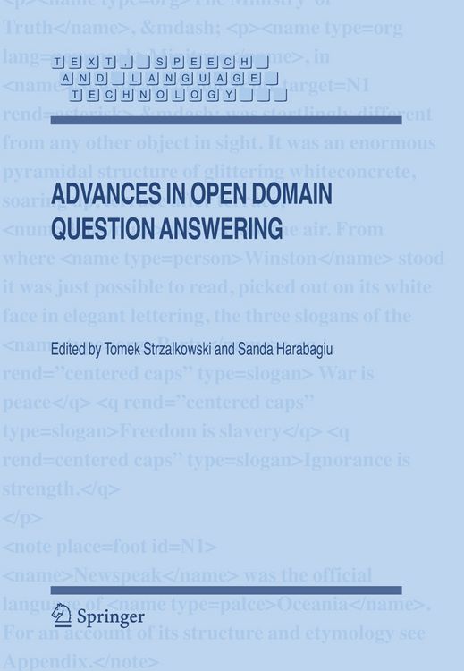 Produktbild: Advances in Open Domain Question Answering