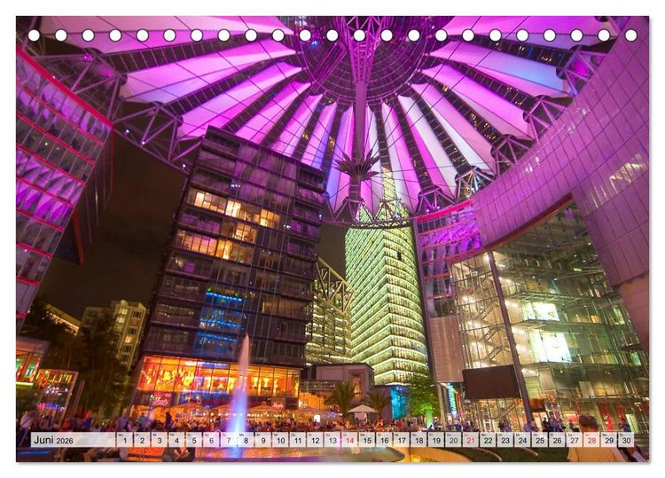 Produktbild: Big City Lights - Metropolen im Lichterglanz (Tischkalender 2026 DIN A5 quer), CALVENDO Monatskalender