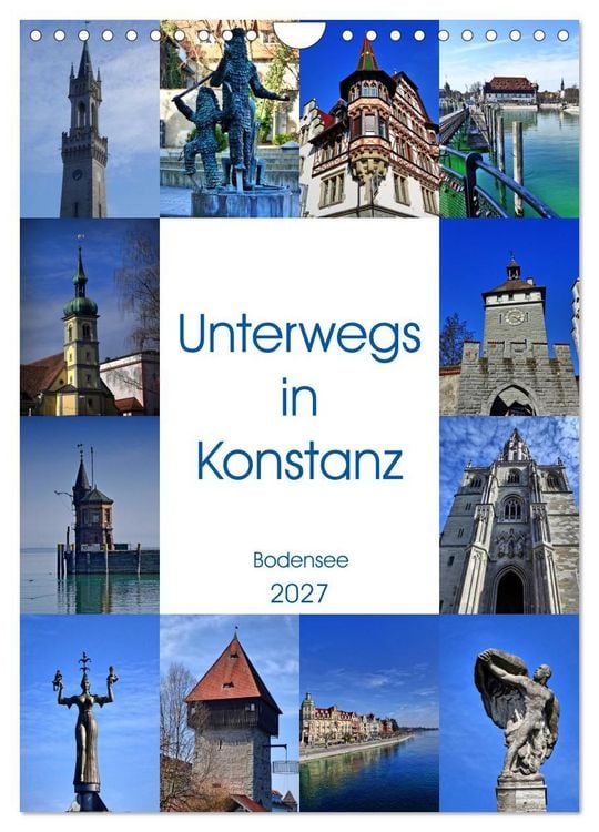 Produktbild: Unterwegs in Konstanz (Wandkalender 2027 DIN A4 hoch), CALVENDO Monatskalender