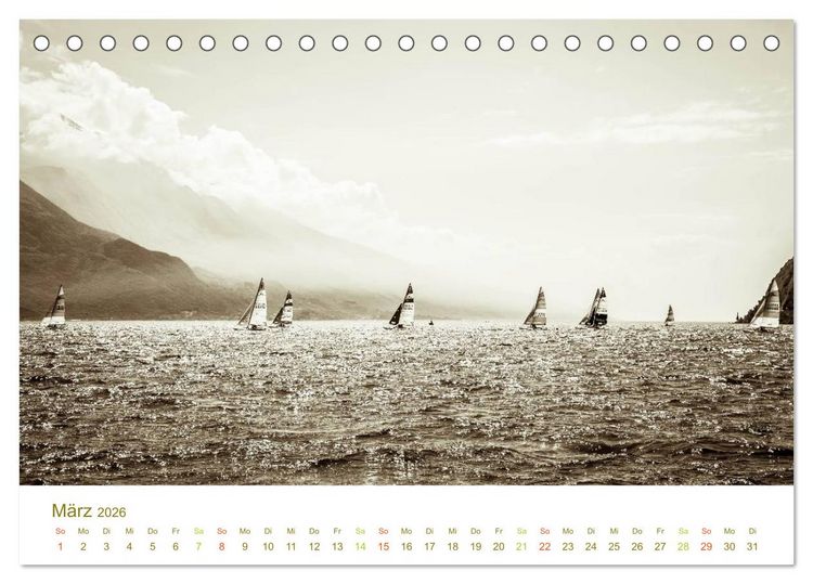 Produktbild: GARDASEE - das Nordufer (Tischkalender 2026 DIN A5 quer), CALVENDO Monatskalender