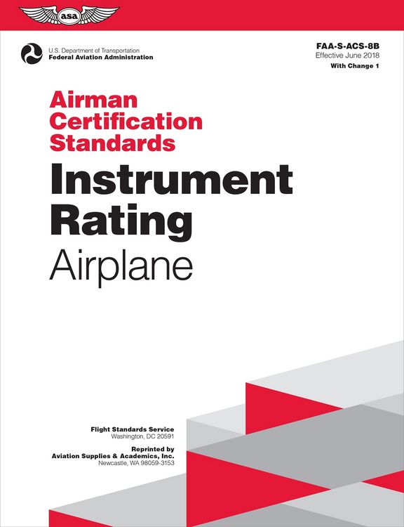 Produktbild: Airman Certification Standards: Instrument Rating - Airplane
