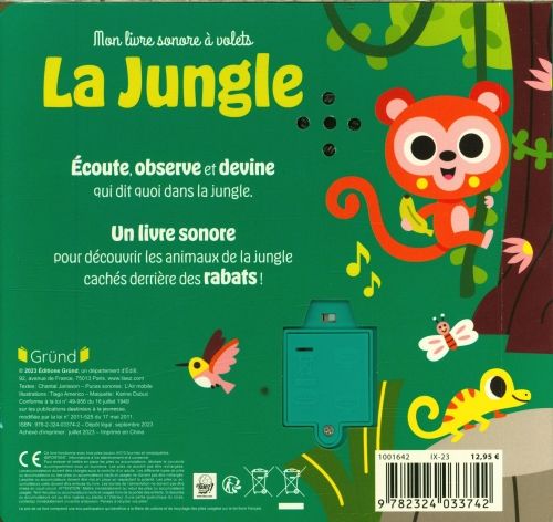 Produktbild: La jungle. Mon livre sonore &agrave; volets