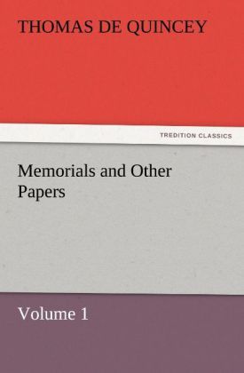 Produktbild: Memorials and Other Papers - Volume 1