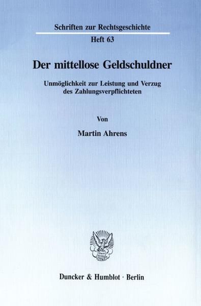 Produktbild: Der mittellose Geldschuldner.