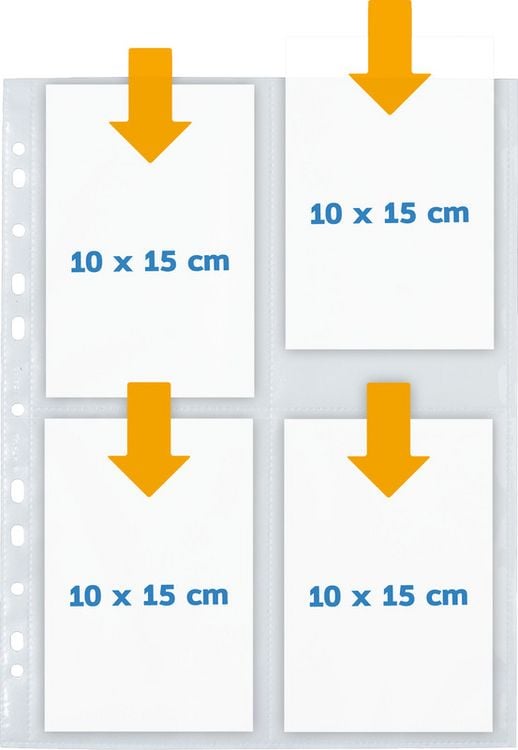 Produktbild: HERMA Fotosichth&uuml;llen f&uuml;r 80 Fotos 10x15cm 10 Blatt