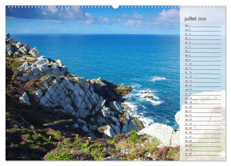 Produktbild: Bretagne La presqu'&icirc;le de Crozon (Calendrier mural 2026 DIN A2 vertical), CALVENDO calendrier mensuel