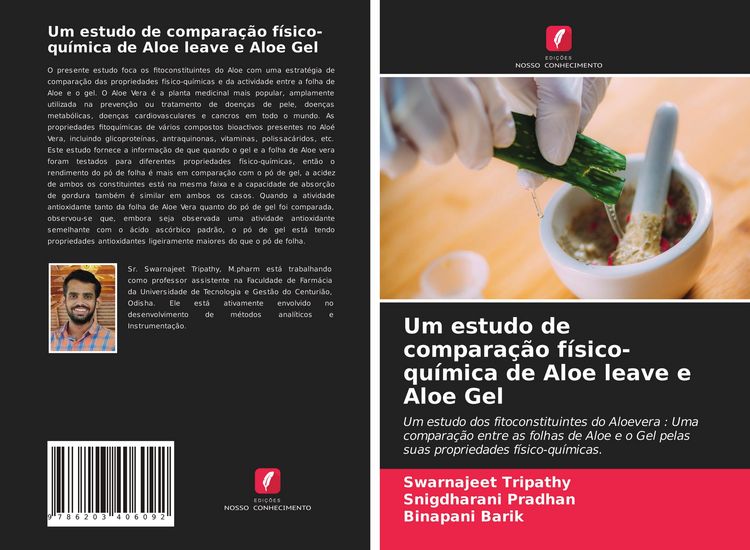 Produktbild: Um estudo de compara&ccedil;&atilde;o f&iacute;sico-qu&iacute;mica de Aloe leave e Aloe Gel