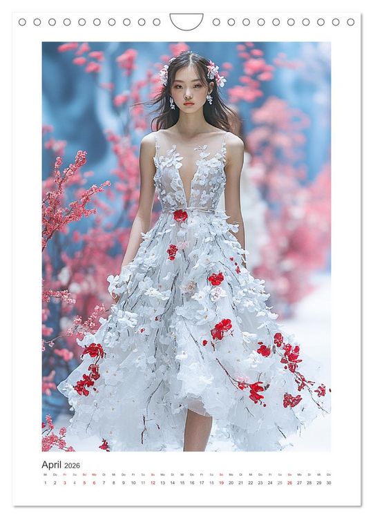 Produktbild: Asian High Fashion. Eleganz und Glamour auf dem Laufsteg (Wandkalender 2026 DIN A4 hoch), CALVENDO Monatskalender