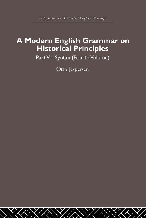 Produktbild: A Modern English Grammar on Historical Principles