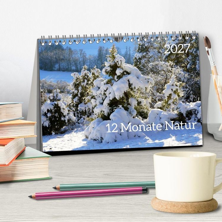 Produktbild: 12 Monate Natur (Tischkalender 2027 DIN A5 quer), CALVENDO Monatskalender